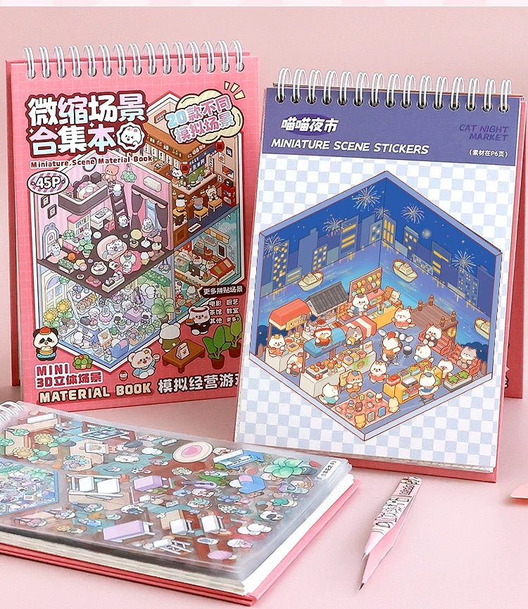 20 Page Scene Sticker Book